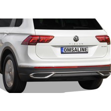 Omsa Vw Tiguan Krom Egzoz Çerçevesi 3 Parça 2020 ve Sonrası