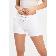 Rich Kadın Beyaz Şort Mini Spor Şort