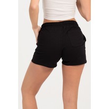 Rich Kadın Siyah Şort Mini Spor Şort