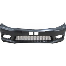 Meydan Honda Cıvıc - Sd - 12/14 Ön Tampon Panjurlu Siyah (Sis Delikli/far Yıkama Delikli) (My)