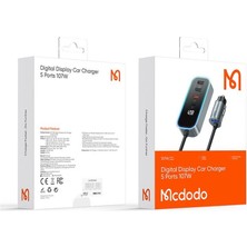 Mcdodo CC-1900 Usb-Typec Dijital Ekran Kablolu Araç Şarj Cihazı