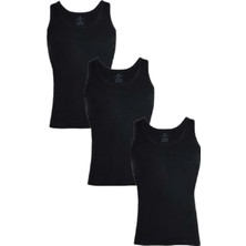 Ceylanoğlu Ribana Erkek Atlet 023 (2 Paket) - Siyah - Xxl