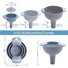 Ybltd Şişeleri Doldurmak Için Mutfak Hunisi 4'ü 1 Arada Huni Seti (Yurt Dışından)