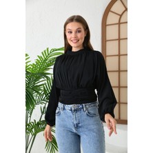 Ön Arka Büzgülü BLUZ-3034-1454