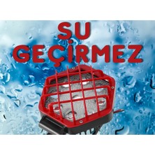 UniChrome 48W Altıgen Kafesli Kırımızı 16 LED Off Road Tekne Çalışma LAMBASI-12/24V - Beyaz Işık - 6500K - Kırmızı