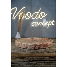 Voodo Concept Rosalya Pink Mermer Sunum Tepsi