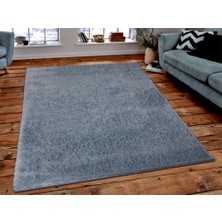 Çeyiz Diyarı Soft Plain Mavi Dikdörtgen Halı 150X230CM