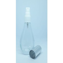 Dbyol Boş Parfüm Şişesi 70 ml (4 Adet) (TEKRAR DOLDURULABİLİR) Boş Ampul Şişe Gri Kapak  Plastik Valf