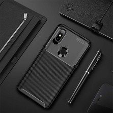 Kip GSM Xiaomi Mi Mix 3 Kılıf Karbon Desenli Yüksek Kalite Negro Silikon Kapak