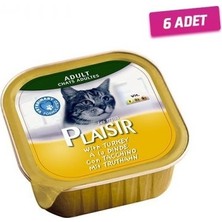 Plaisir Hindili Pate Kedi Konservesi 100 gr 6 Adet