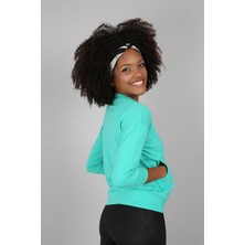 Banada Moda Baskılı Kanguru Cepli Yarım Kollu Sweatshirt
