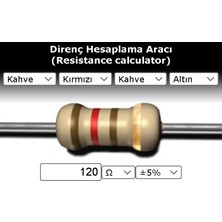 OEM 120 R (Ohm) Direnç 1/4 Watt