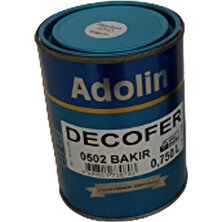 Adolin Decofer 502 Bakır Yaldız Boya Metal Ahşap Koruyucu Dekoratif Boya 0,75 Lt