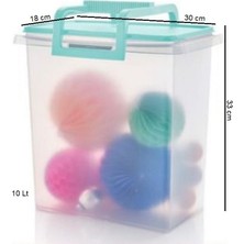 Tupperware Çok Amaçlı Saklama Kabı Dikdörtgen 10 Lt Mint Hsgl