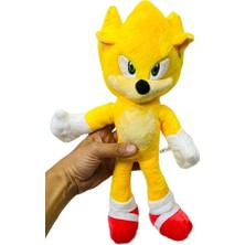 PopŞeker Sonic The Hedgehog Brinquedos  Süper Sonic Peluş Sonic Peluş 35CM.