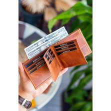 Garbalia Liverpool Hakiki Deri Rfıd Engelleyici Bozuk Para Bölmeli Yatay Erkek Cüzdan