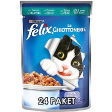 Purina Felix Ton Balıklı Yetişkin Kedi Konservesi Pouch 85 gr x 24 Adet