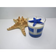 Missi Marin Mavi Çizgili Ocean Kokulu Vegan Mum