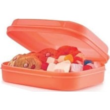 Tupperware  Saklama Kabı F20 Kurabiye Beslenme Kutusu Turuncu Hsgl