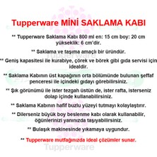 Tupperware  Saklama Kabı F20 Kurabiye Beslenme Kutusu Turuncu Hsgl