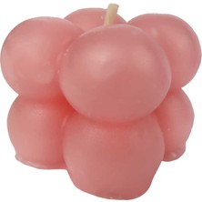 Alya Süs Mum Bubble Makaron Pembe 3,5x3,5 cm 1 Adet