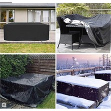 CoverPlus Bahçe Mobilya Brandası Masa Sandalye Koruma Örtüsü Kılıf Gri Su Geçirmez