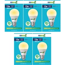 Aklight 13W Günışığı E-27 LED Ampul 1200 Lm 5 Li Paket