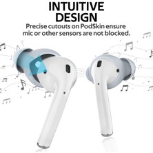 Promate Podskin Apple Airpods 1. ve 2. Nesil ile Uyumlu Kaymaz Sportif Kulaklık Kılıf