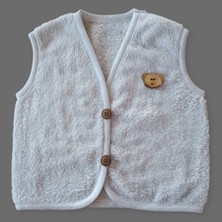Ela Mama Peluş Polar Bebek Yelek Wellsoft Tavşan