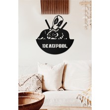 Ahwall Deadpool Temalı Dekoratif Ahşap Tablo
