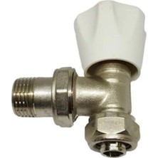 Kalde Köşe Radyatör Vanası 1/2 Hafif Tip Pex Vana 1 Koli 50 Adet