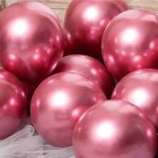 Çıtı Pıtı Store 10 Adet Pembe Metalik Balon