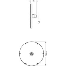 Vitra Origin Duş Başlığı, Fırçalı Nikel A4563834
