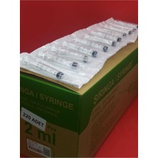 Berika 2 ml Dental Enjektör Kilitsiz Kısa Uç 0,40 x 40 mm 27 gr - 220 Adet