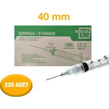 Berika 2 ml Dental Enjektör Kilitsiz Kısa Uç 0,40 x 40 mm 27 gr - 220 Adet