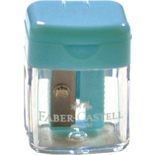 Faber-Castell Faber Castell Mini Box Kalemtraş Pastel Renkler - Mavi