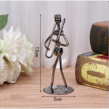 Cosy Home Gift Metal Müzisyen Seti Müzik Orkestrası Biblo Dekorasyon 8'li