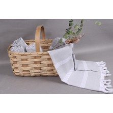 Kayra Export Açık Gri Havluları Toptan Havlu 75X175 Cm Pamuk Peştamal Kadınlar Için  Havl