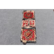 Kayra Export Türk Halısı Eskitme Halı Halı 43X128 Cm Turuncu Halı Bahçe Kapı Paspası Halı  9593