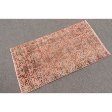 Kayra Export Eskitme Halı Türk Halısı Halı 62X114 Cm Kırmızı Halı Dekoratif Yatak Odası Halı  9816