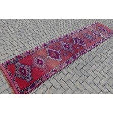 Kayra Export Eskitme Halı Türk Halısı Halı 81X350 Cm Pempe Halı Anadolusı Koridor Halı  Koridor Halı  6570