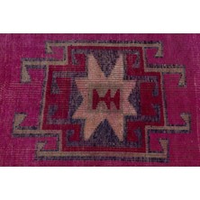 Kayra Export Türk Halısı Eskitme Halı Halı 95X338 Cm Pempe Halı Kabilesı Mutfak Halı Bohemsı Koridor Halı