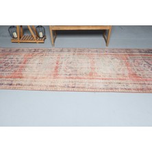 Kayra Export Eskitme Halı Türk Halısı Halı 121X347 Cm Turuncu Halı Kabilesı Merdiven Halı  9215