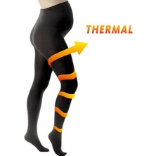 Dore Hamile Thermal Külotlu Çorap 200 DEN Siyah Kadın İçin 89% Polyamid 11% Elastan
