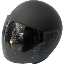 Pro Helmets F-009 Mat Siyah Yarım Kask