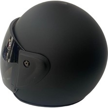 Pro Helmets F-009 Mat Siyah Yarım Kask