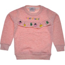 Pembe Kız Çocuk  Uzun Kollu Sweatshirt