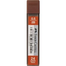 Faber-Castell Super Fine Min 0.5 2B 60 mm 24 Parça Kalem Uçları ile Yaratıcılığınızı Kağıda Dökün