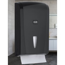 Şeker Portakalım Vialli K21B Banyo Mutfak Lavabo Pratik Z Katlı Kağıt Havlu Dispenseri Kapasite 400 Kağıt Siyah