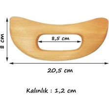 Wmoloxs Ahşap Masaj Aleti  Lenf Drenaj Masajı %100 Doğal